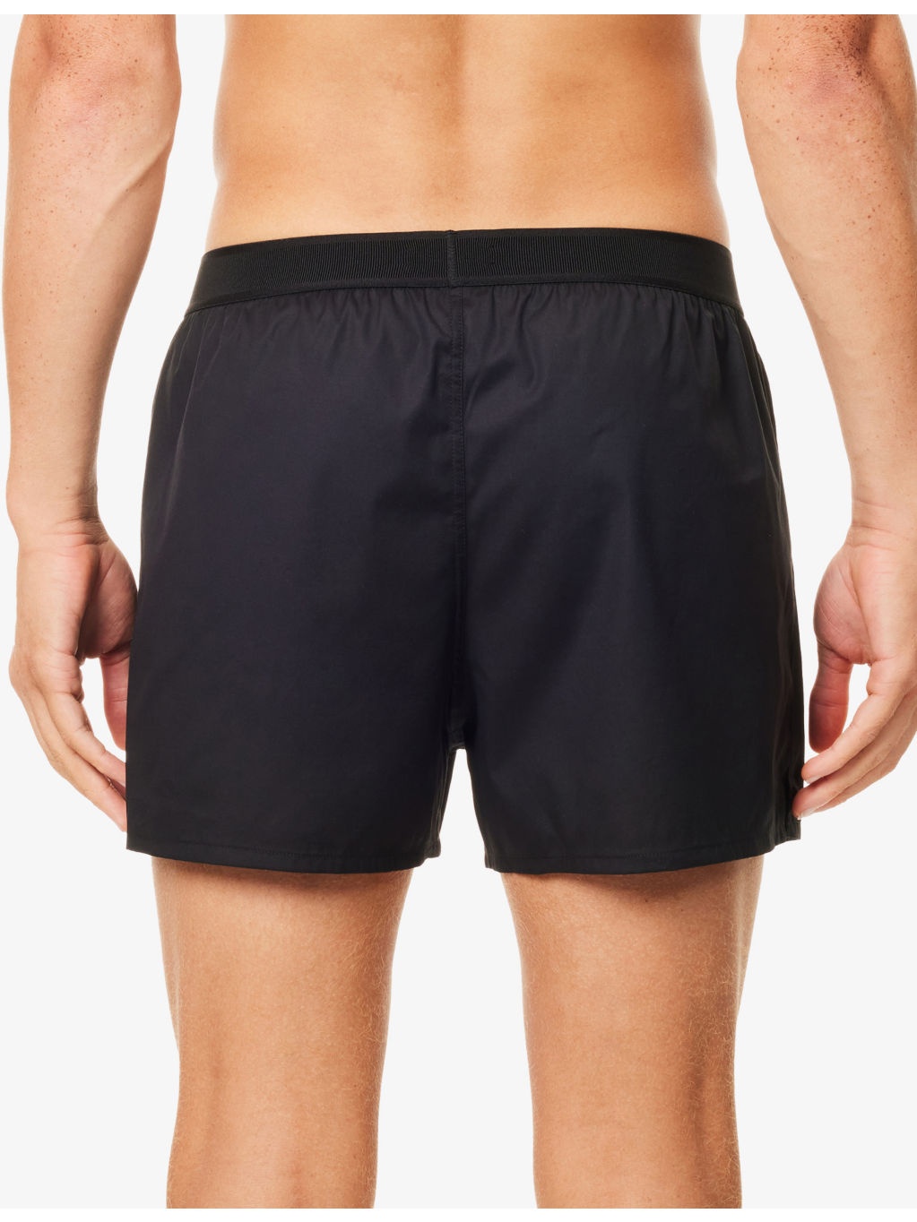 Branded-Waistband Stretch Cotton-Poplin Boxer Shorts - 3