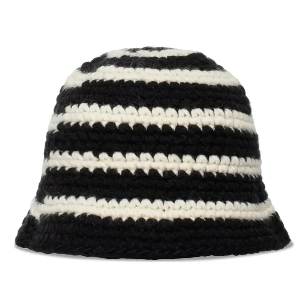 Stüssy Stussy Swirl Knit Bucket Hat 'Black' 1321167-BLAC