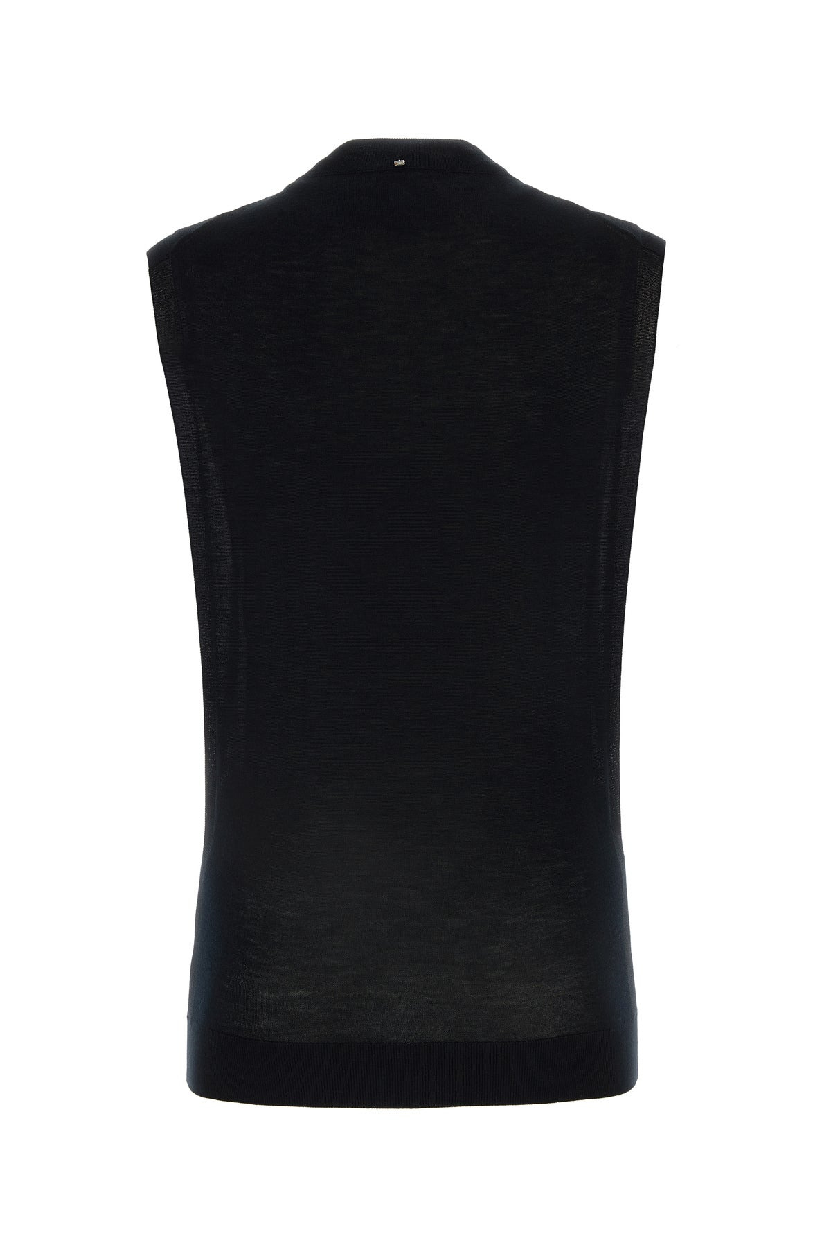 Black wool blend Odissea top - 2