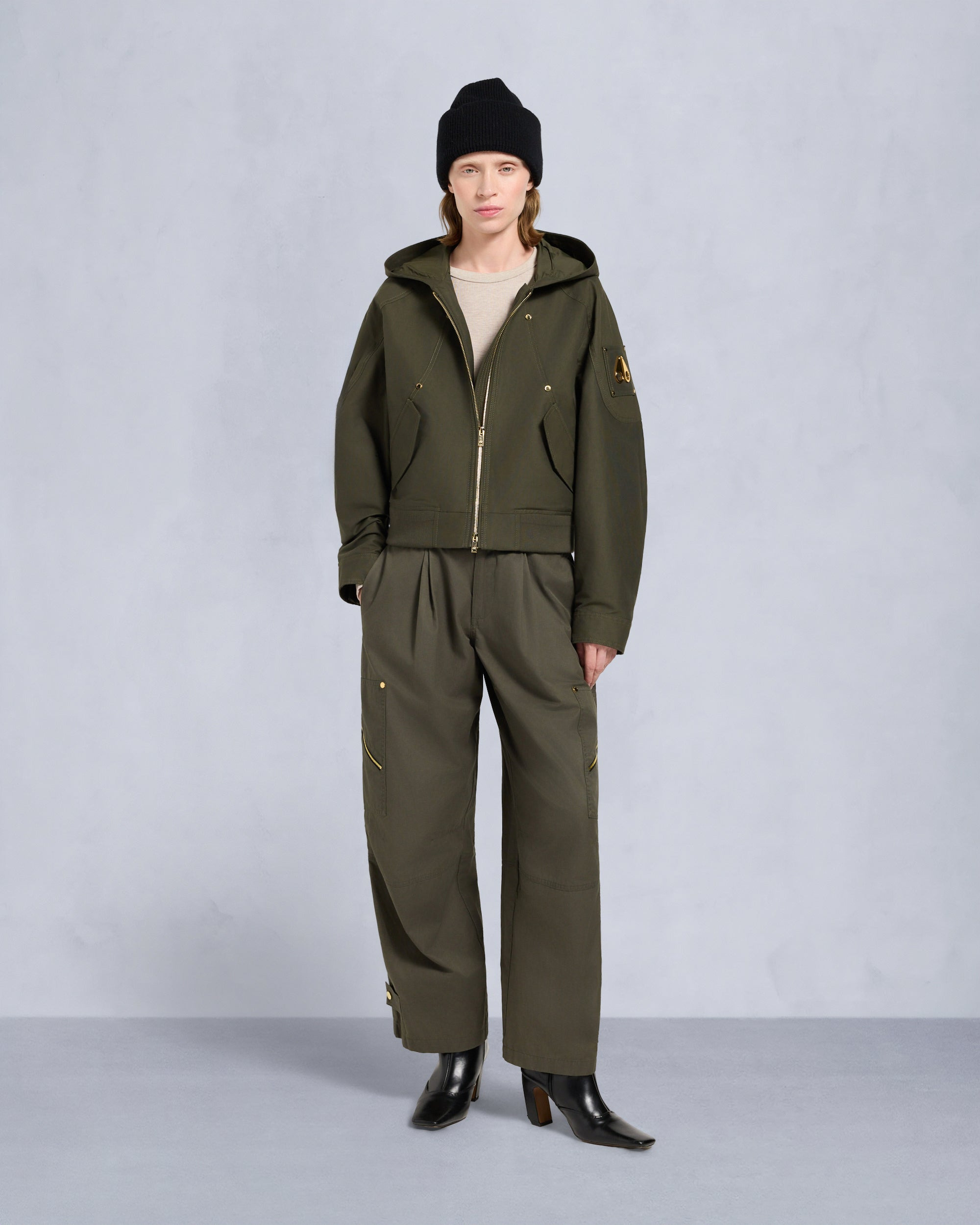 GOLD SERIES LOGAN SHEARLING TRIM BOMBER JACKET - 7