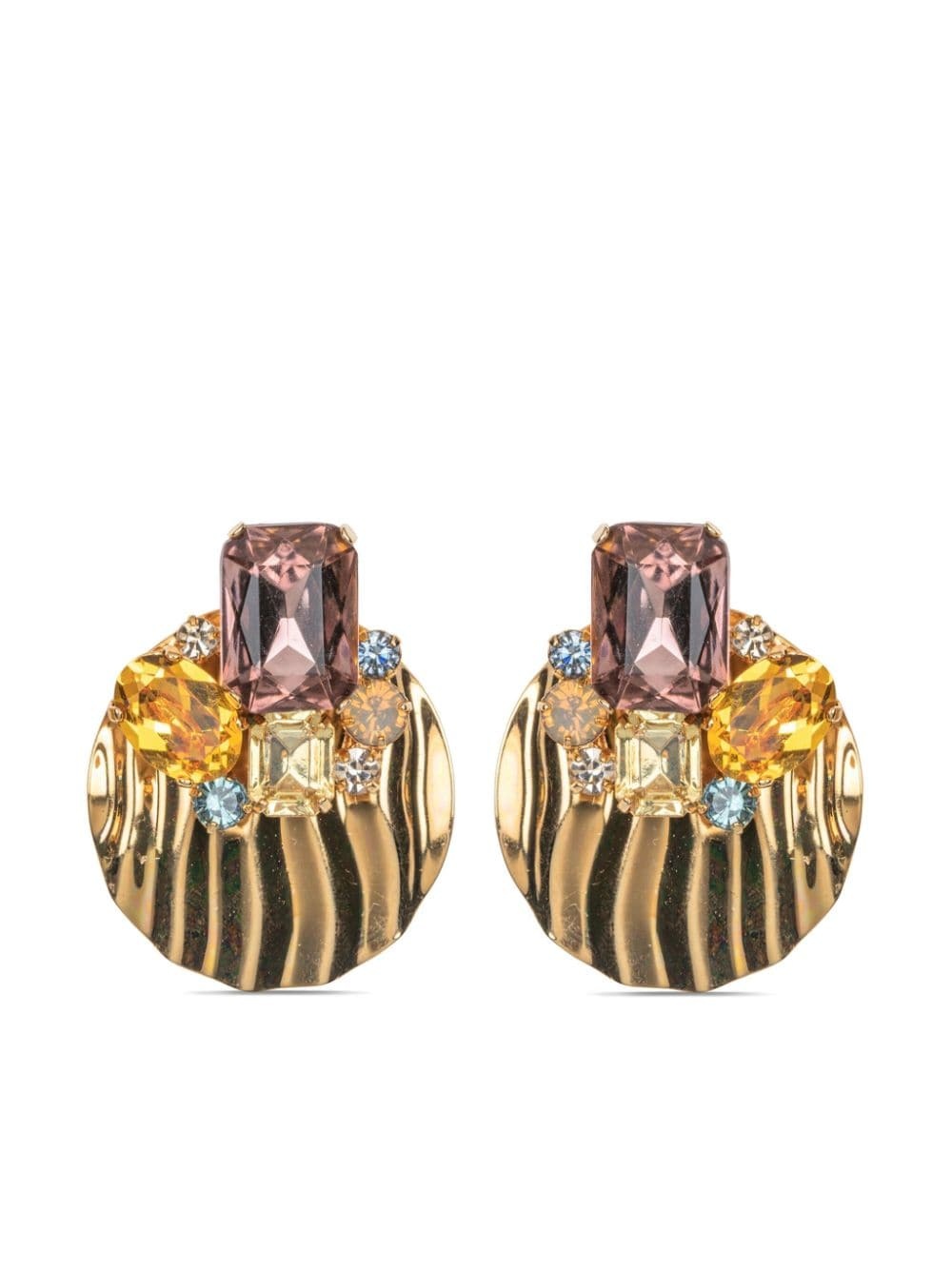 Geralda crystal-embellished earrings - 1