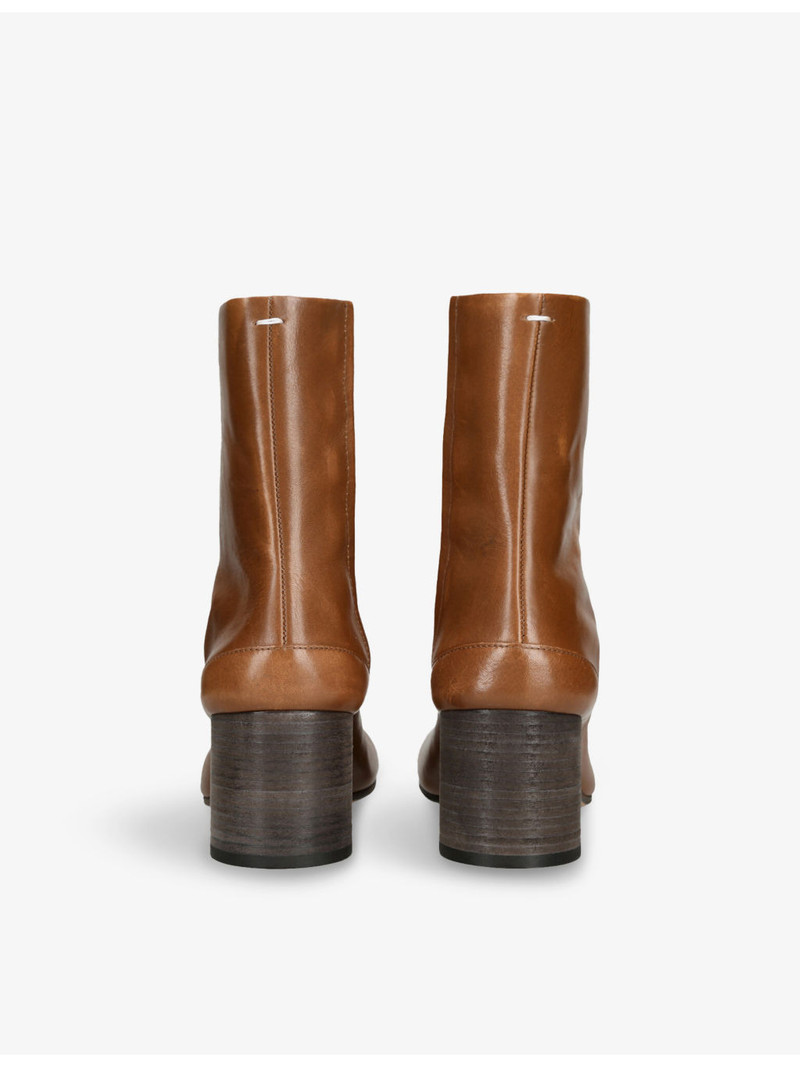 Maison Margiela Tabi Leather Heeled Ankle Boots outlook