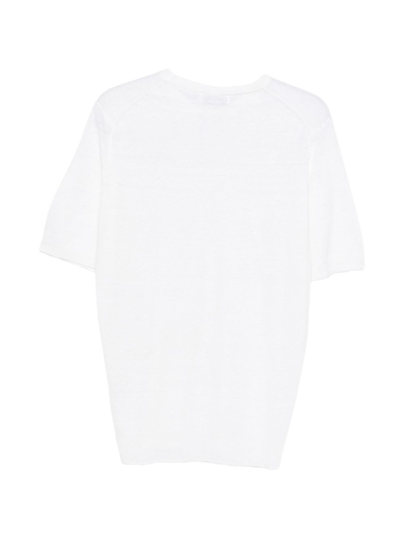 LARDINI short-sleeve knitted T-shirt outlook
