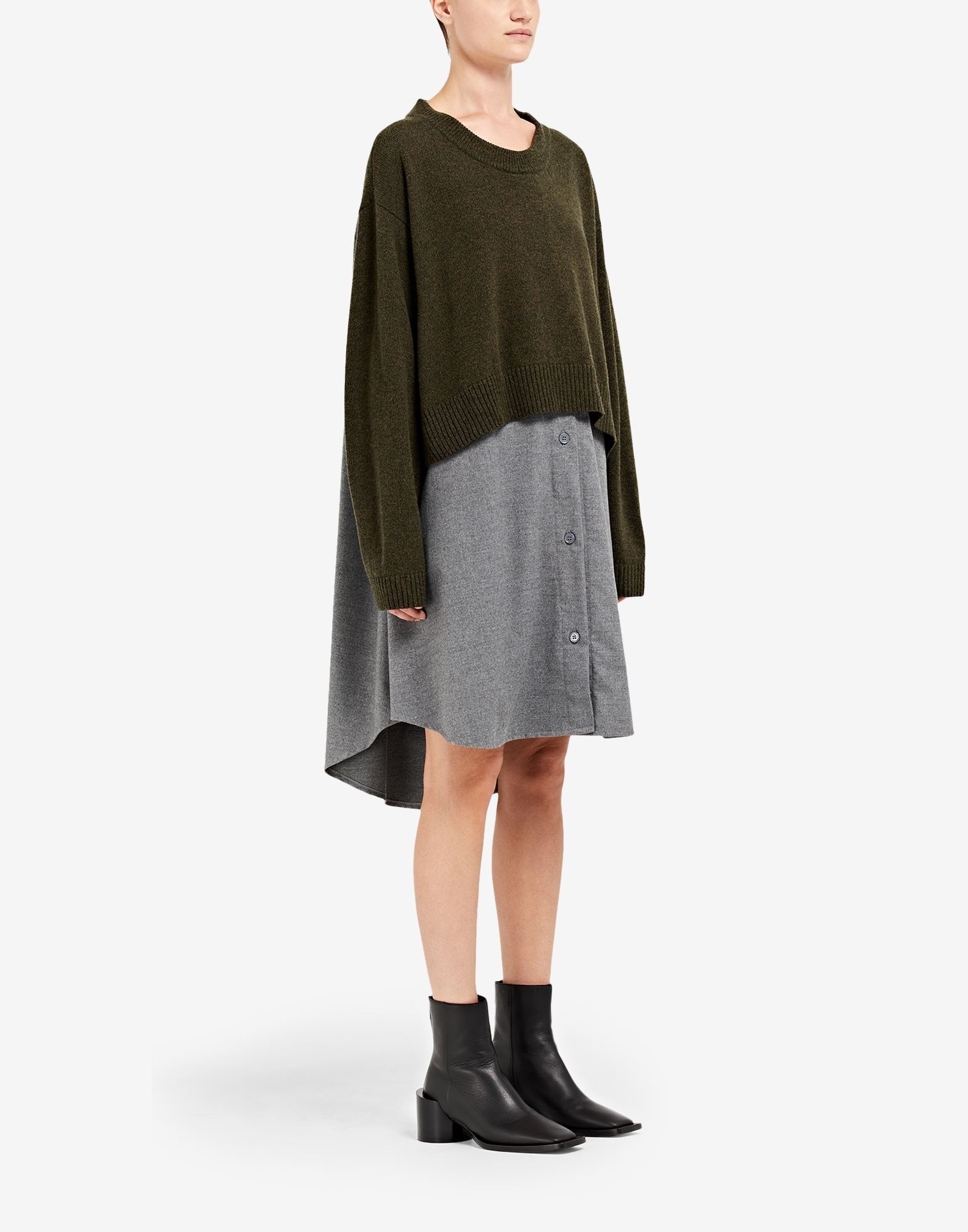 Spliced shirt-dress - 3