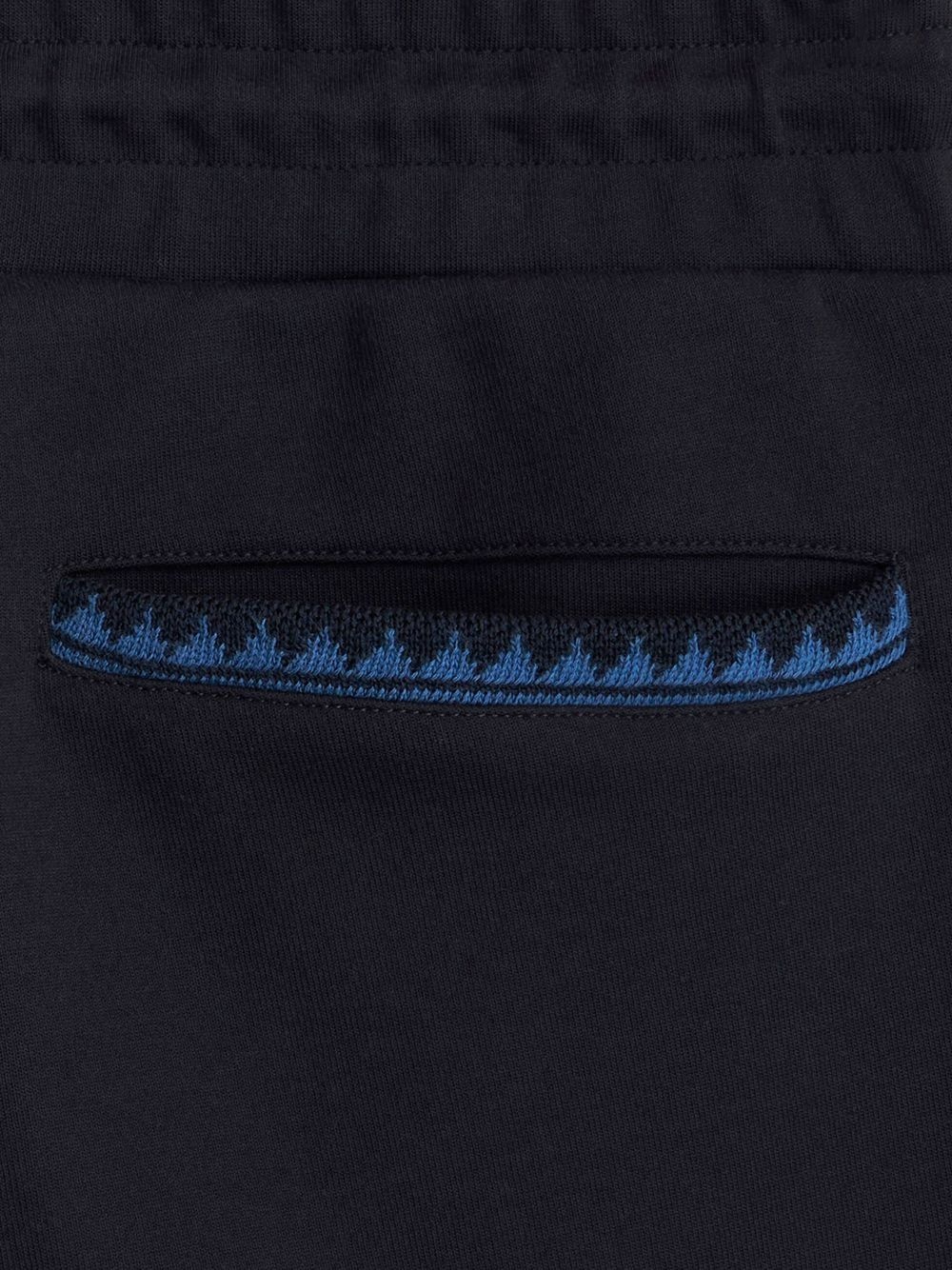 zigzag-trim track pants - 5