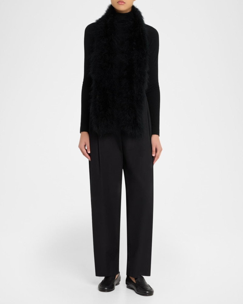 Yves Salomon Long Feather Scarf outlook