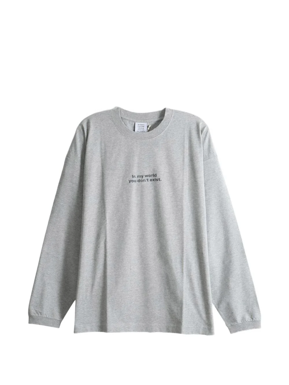 slogan-print long-sleeve T-shirt - 1