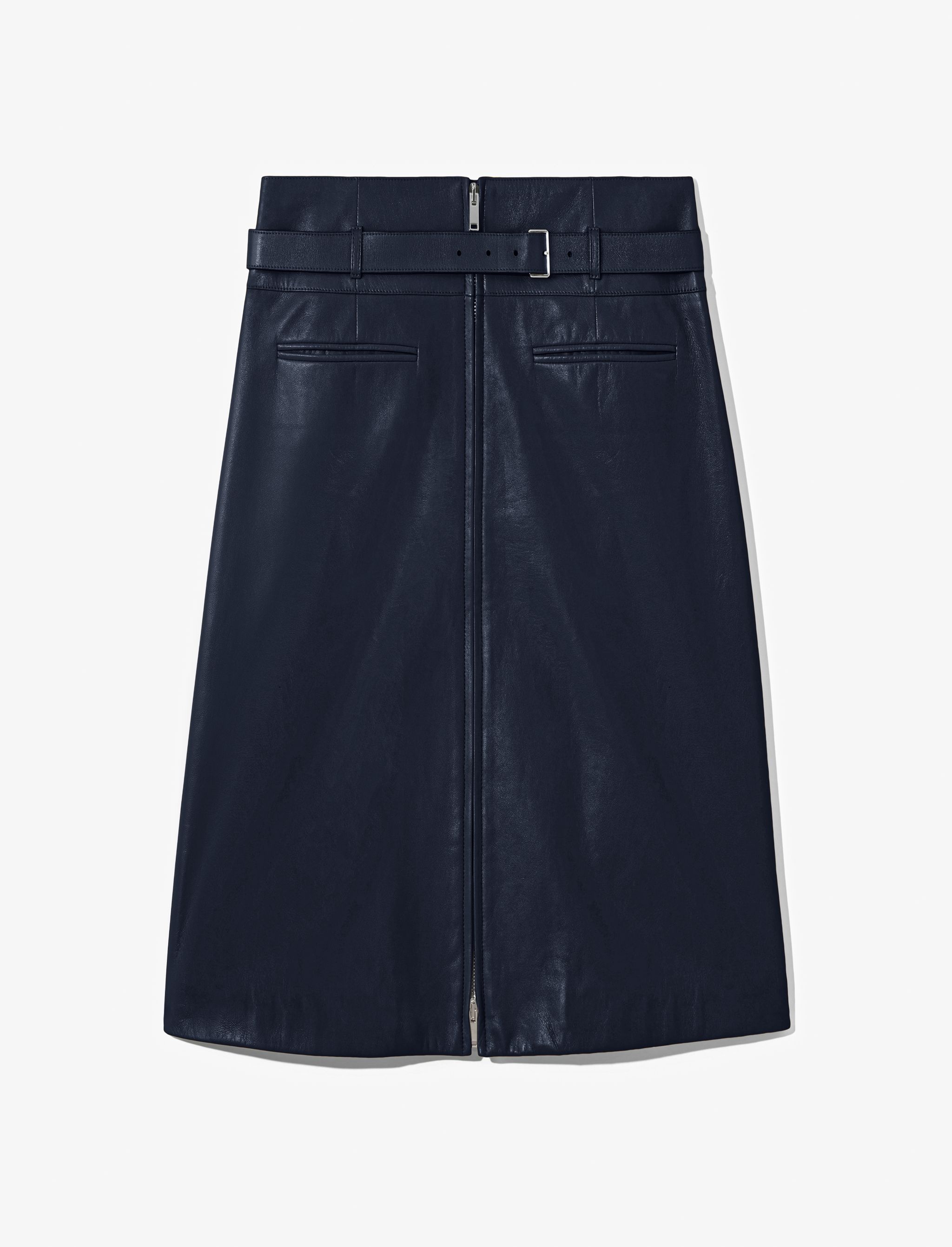 Glossy Leather Skirt - 1