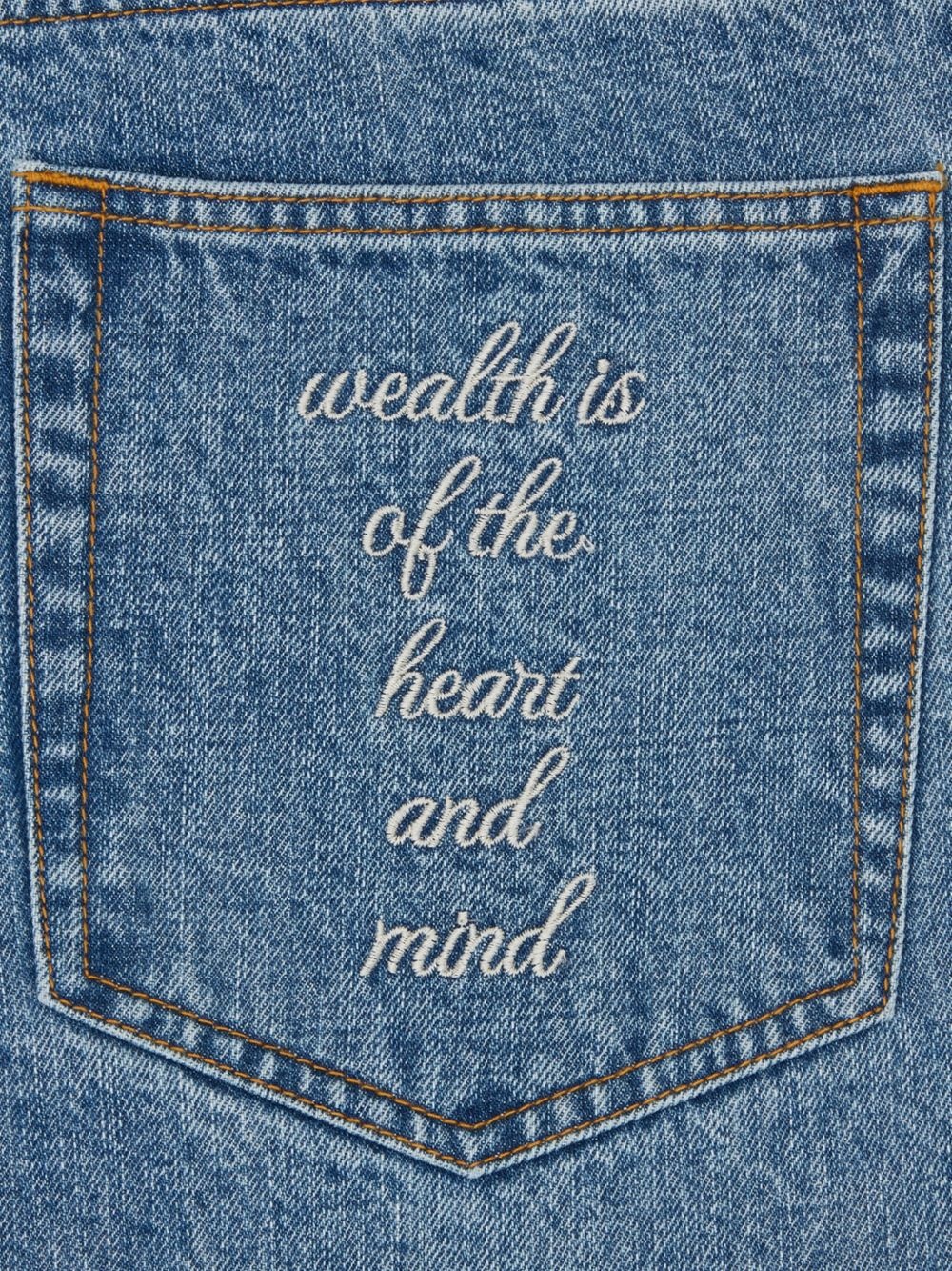 EMBROIDERED-POCKET JEANS - 4