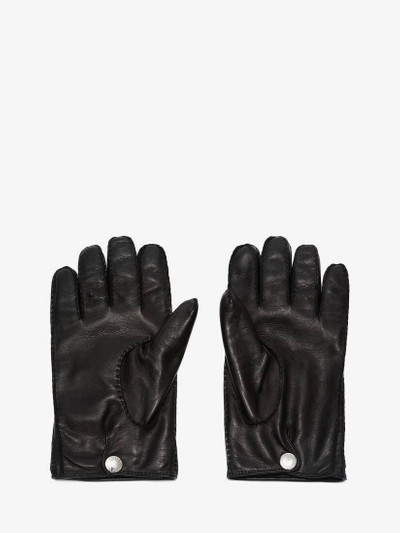 Alexander McQueen Leather Gloves in Black outlook