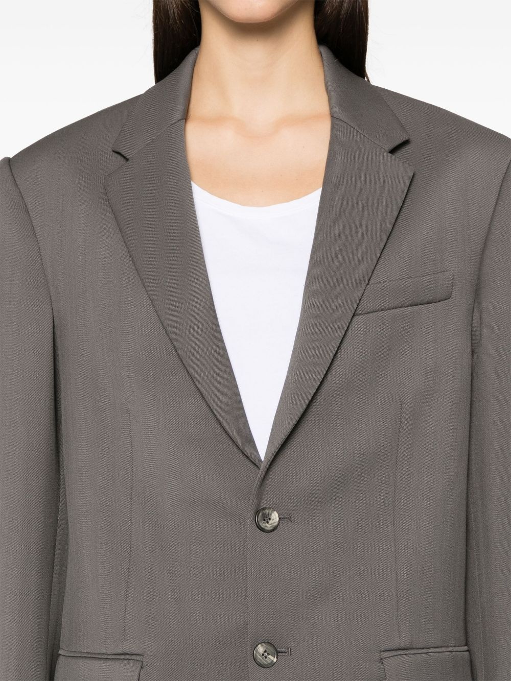 single-breasted blazer - 5