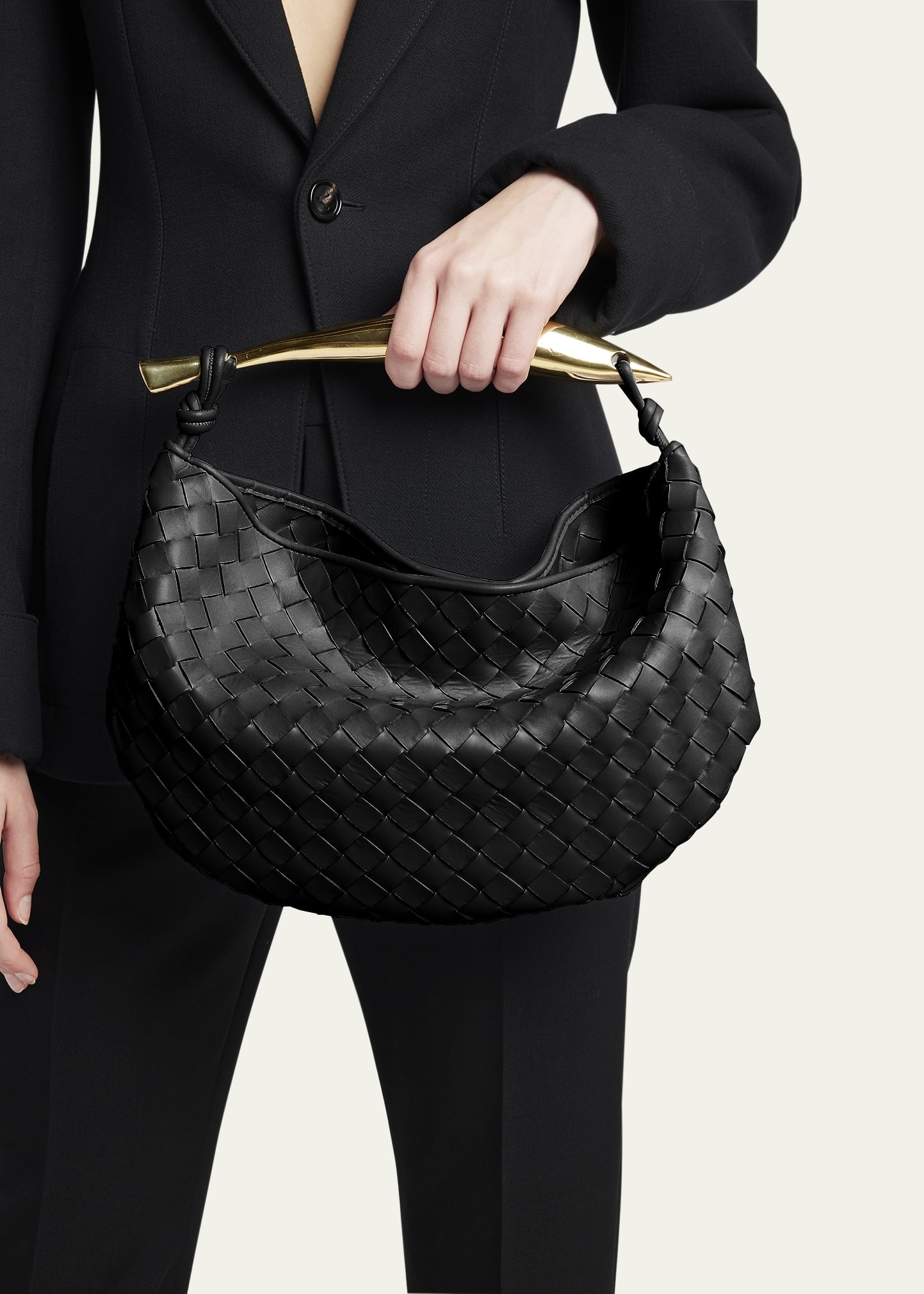 Sardine Intrecciato Napa Top-Handle Bag - 2