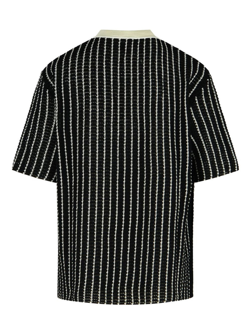 Jil Sander crochet striped T-shirt outlook