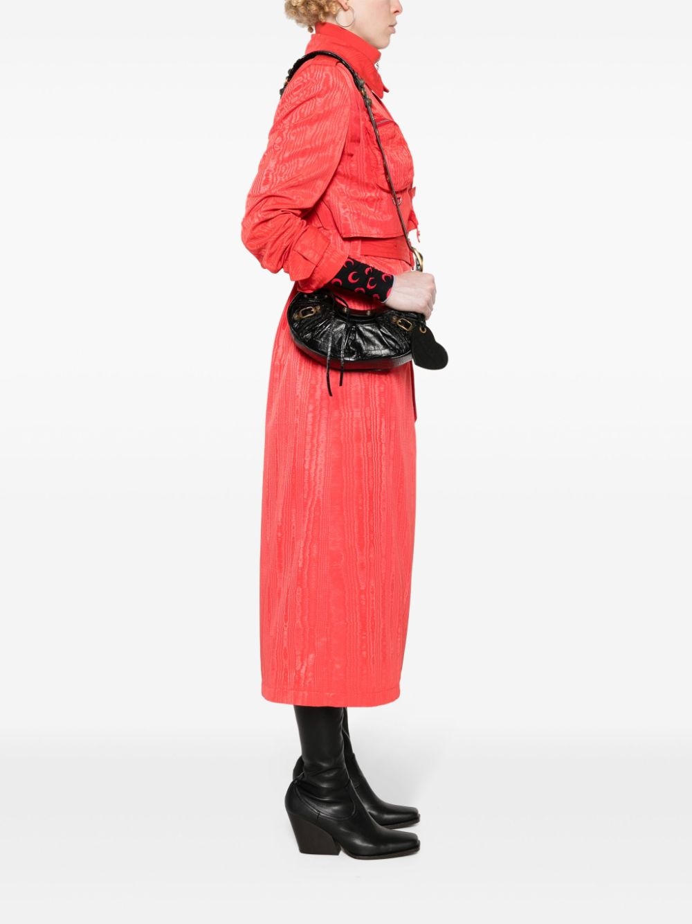 Le Cagole crocodile-embossed shoulder bag - 2