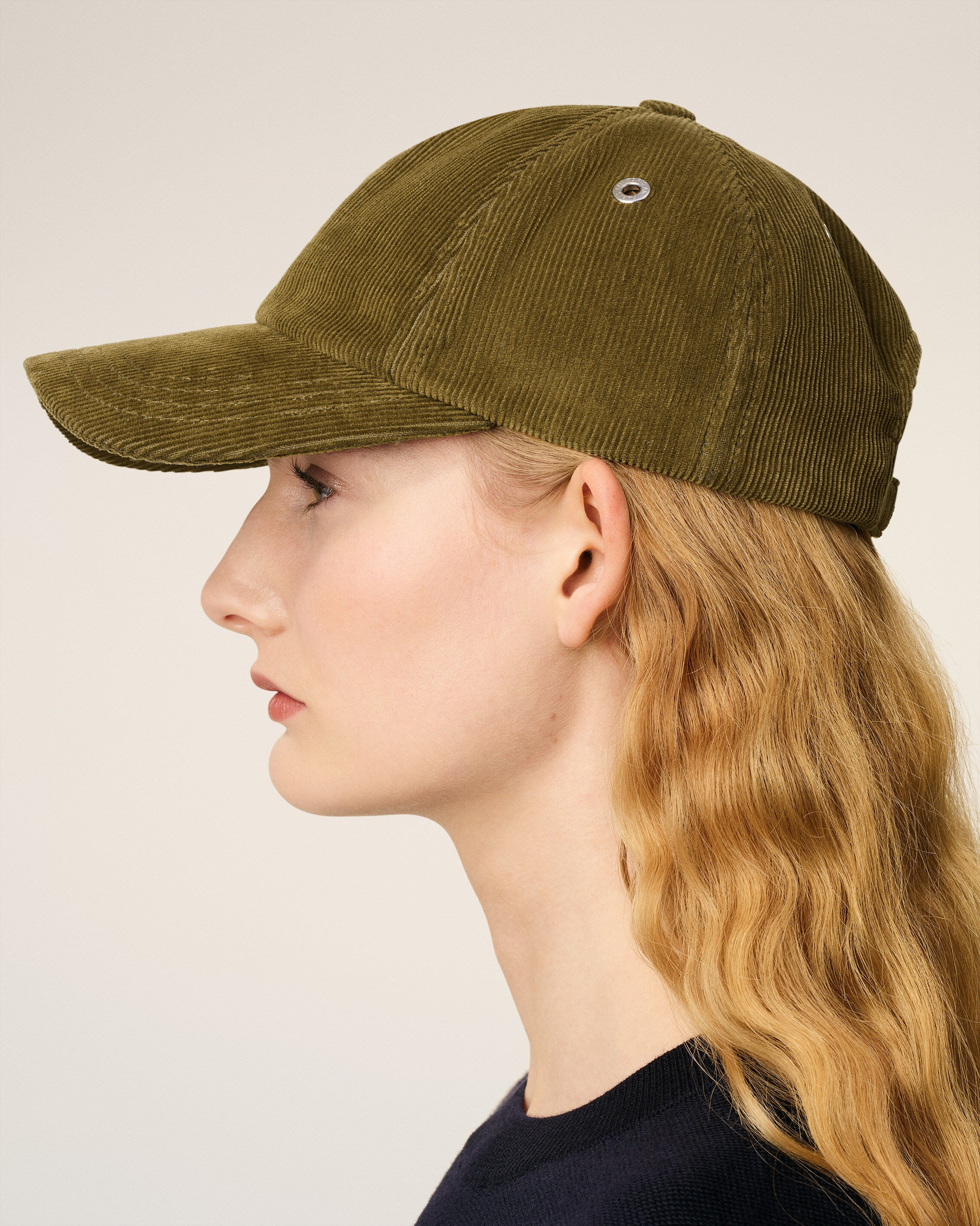 GREEN COTTON AMI DE COEUR CORDUROY CAP - 5