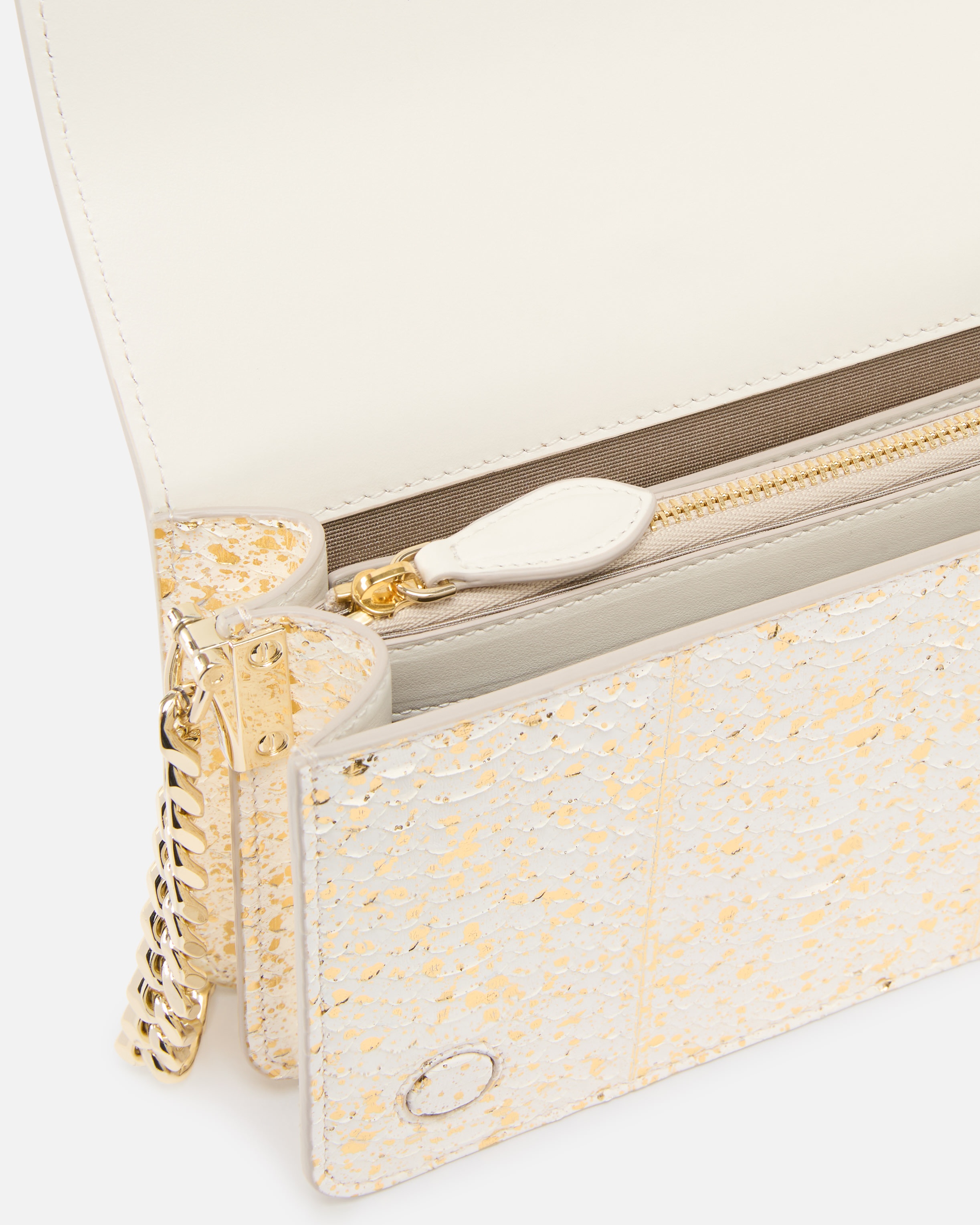 MINI LOVE BAG CROSSBODY BAG IN LAMINATED REPTILE PINKO GALLERIA. - 4