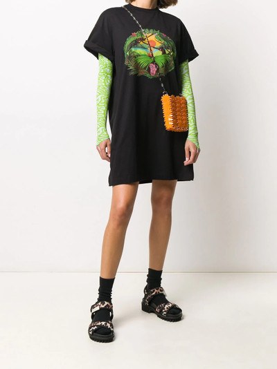 MSGM jungle-print T-shirt dress outlook