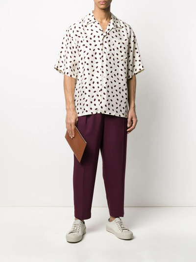 Marni elasticated-waist straight-leg trousers outlook