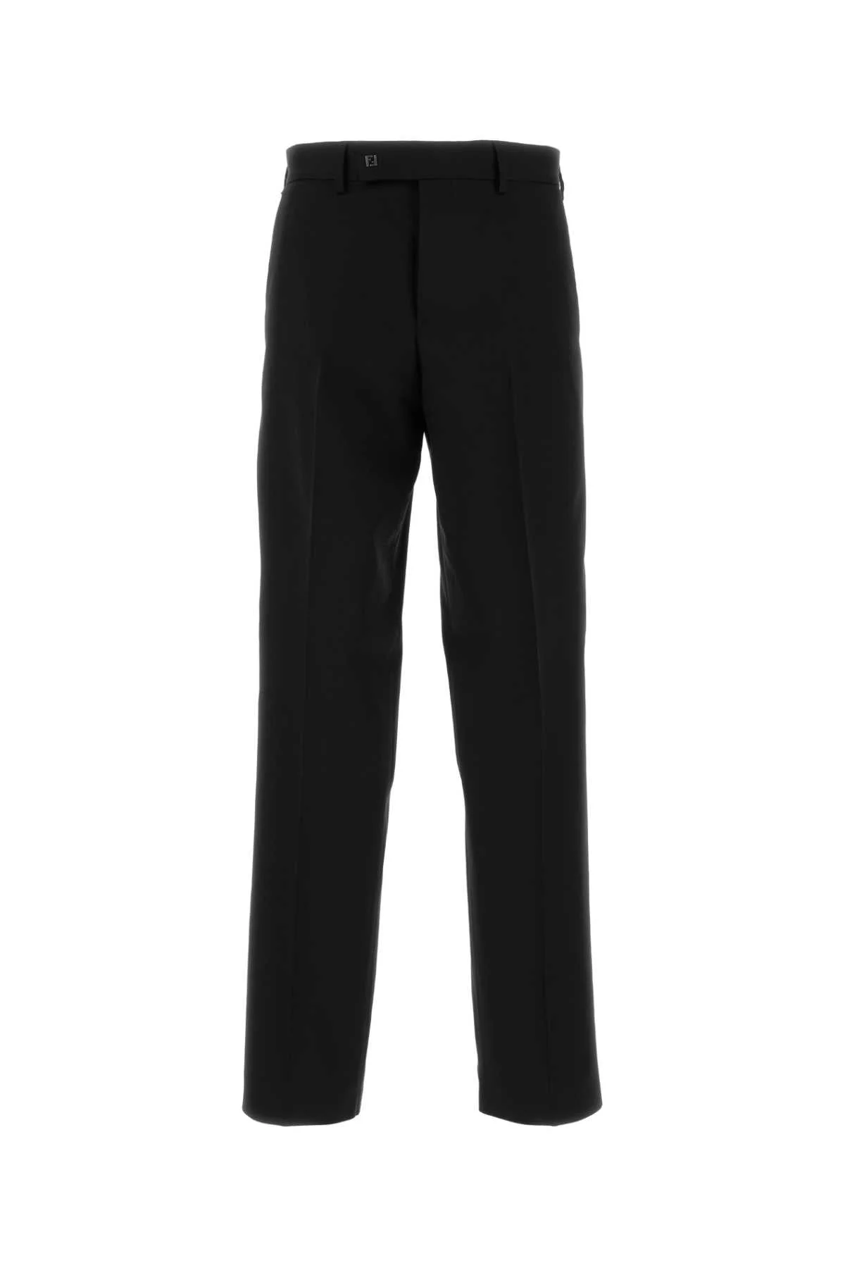 Fendi Men Black Wool Pant - 1