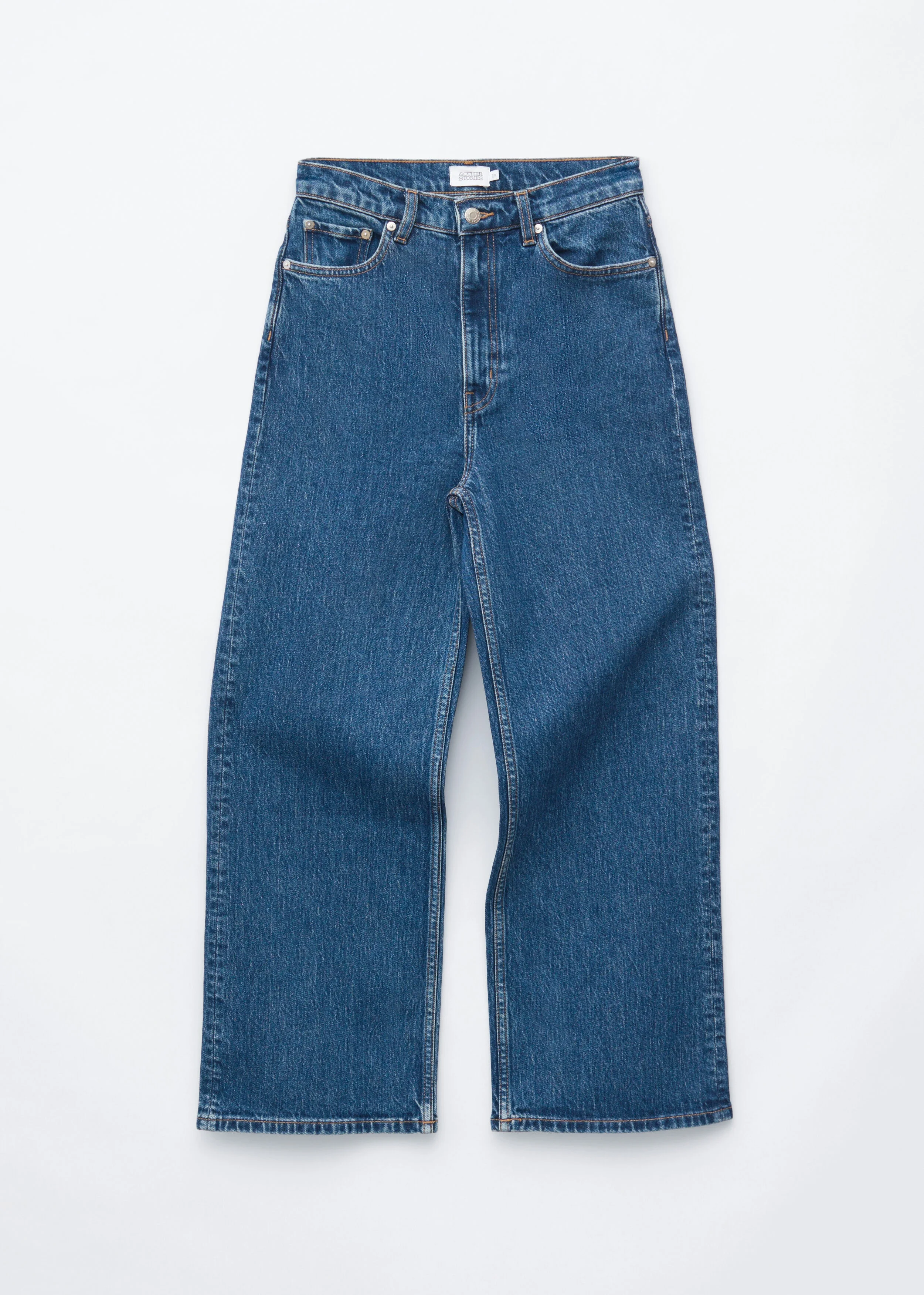 Cropped Wide-Leg Jeans - 1