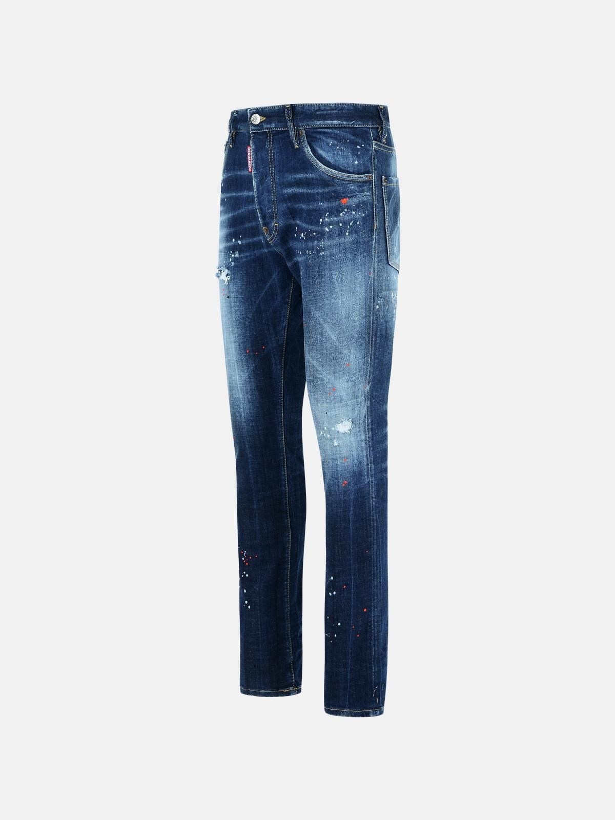 'COOL GUY' MEDIUM BLUE WASH COTTON DENIM JEANS - 2
