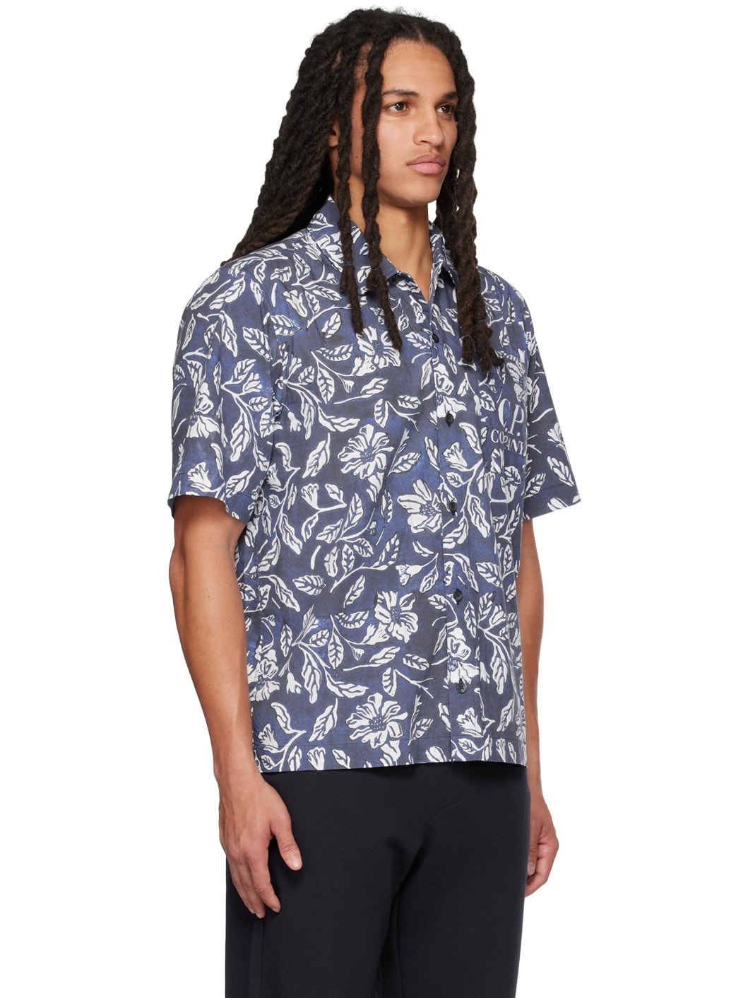 Blue Floral Shirt - 2