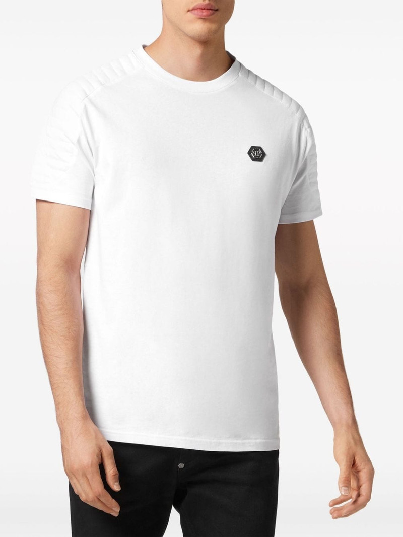 logo-plaque cotton T-shirt 3