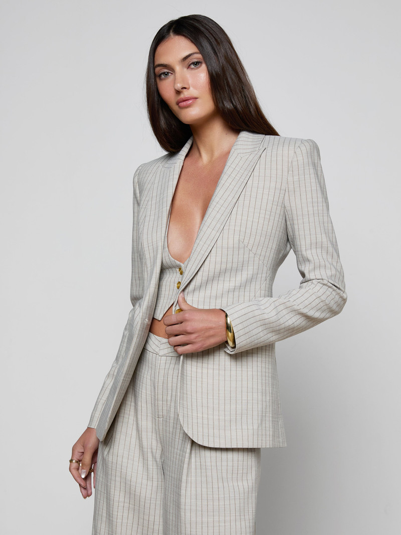 L'AGENCE Sheila Longline Blazer outlook
