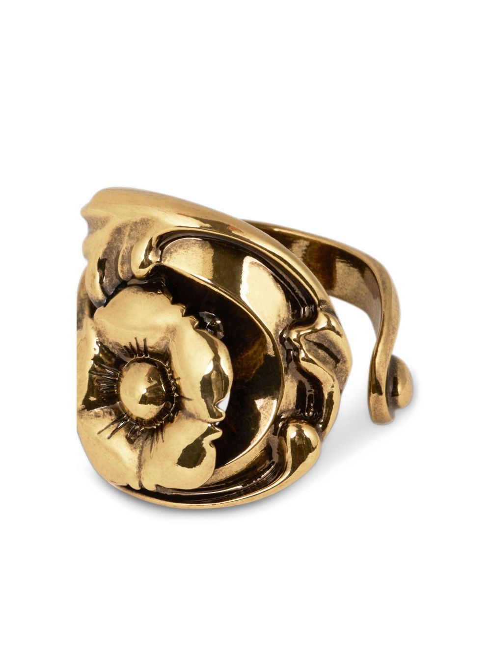 flower-shaped baroque ring - 2