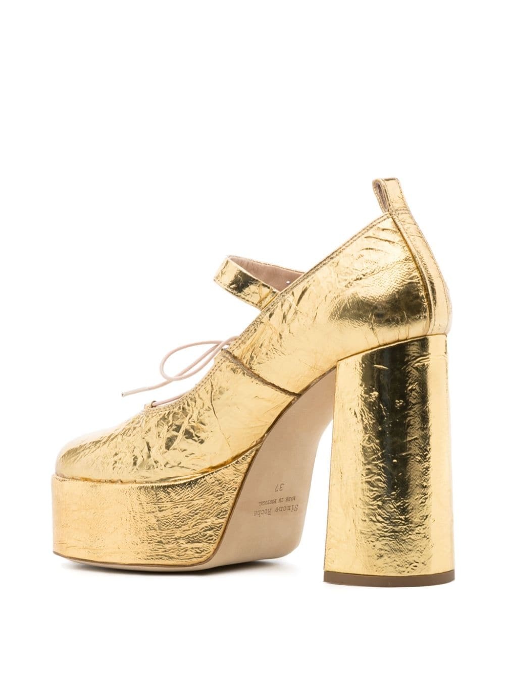 Heart Toe 120mm leather pumps - 3