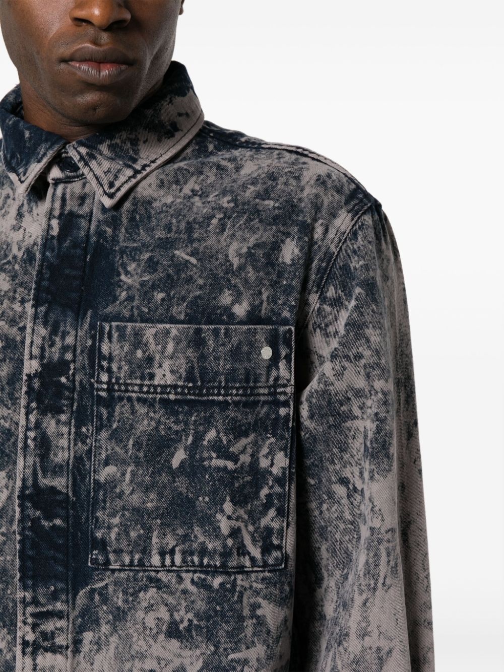 organic cotton denim shirt - 5