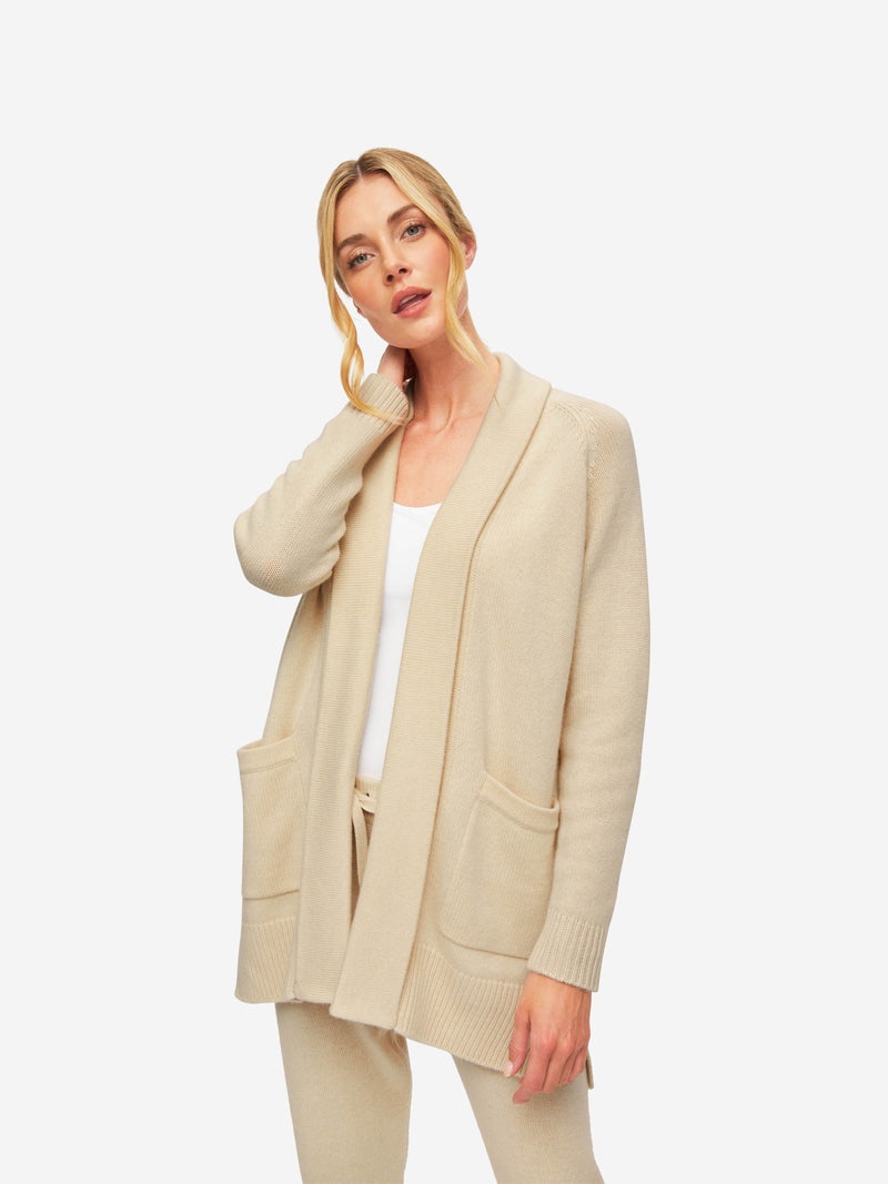 Women's Cardigan Nina 10 Cashmere Cream - 2