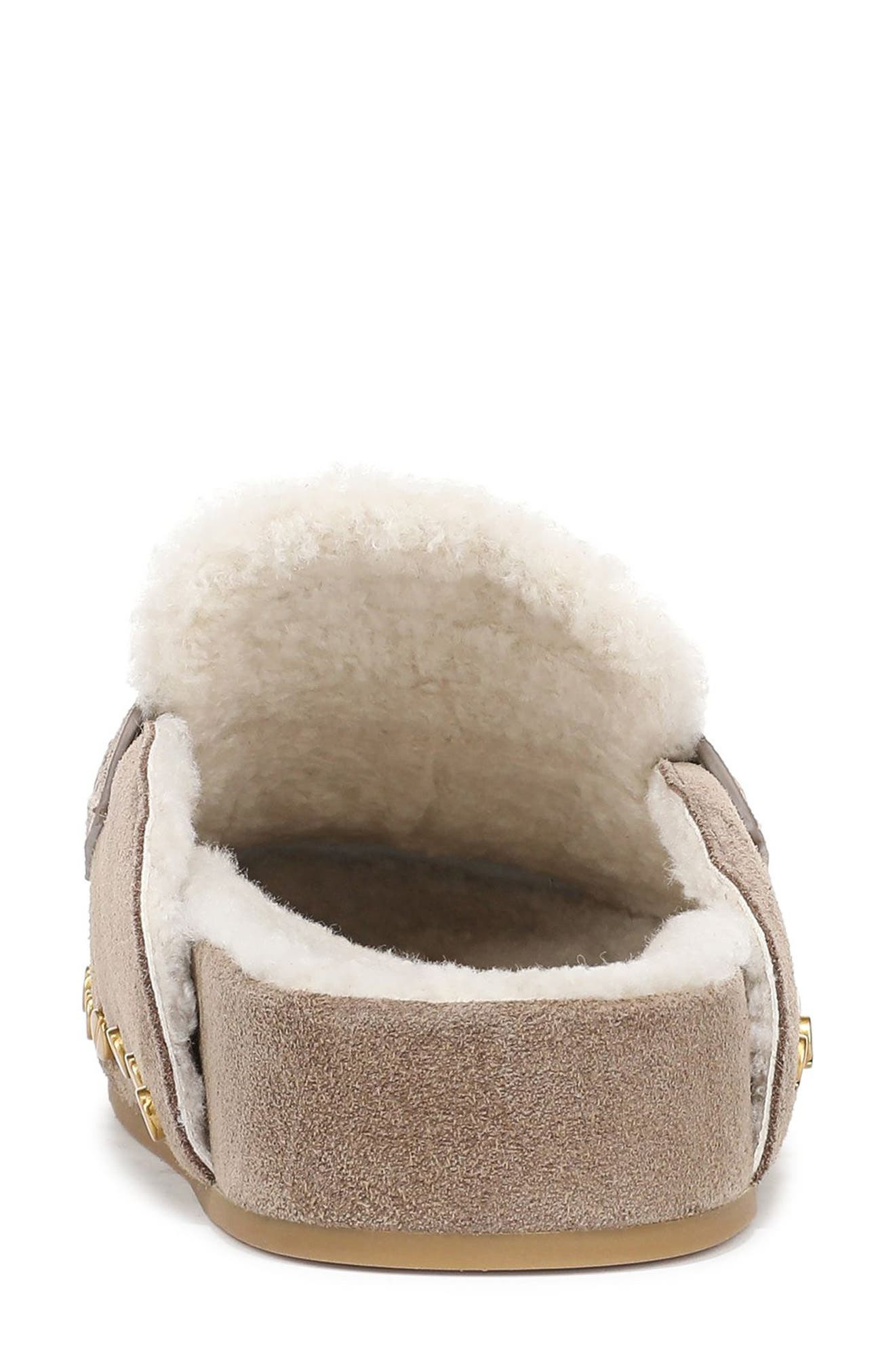 Veronica Beard Fenix Genuine Shearling Mule in Bark Ecru at Nordstrom - 7