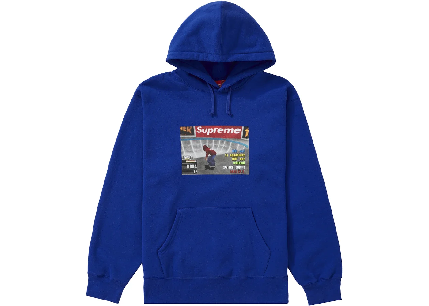 Supreme Thrasher Hooded Sweatshirt Royal - 1