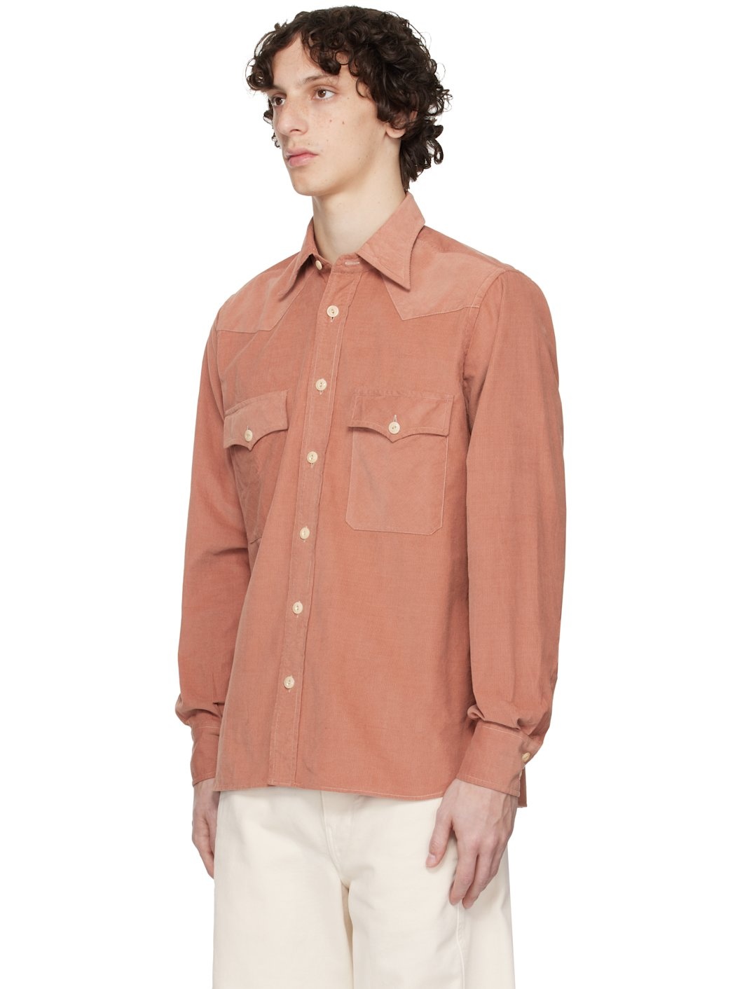 Pink Two-Pocket Western Shirt - 4