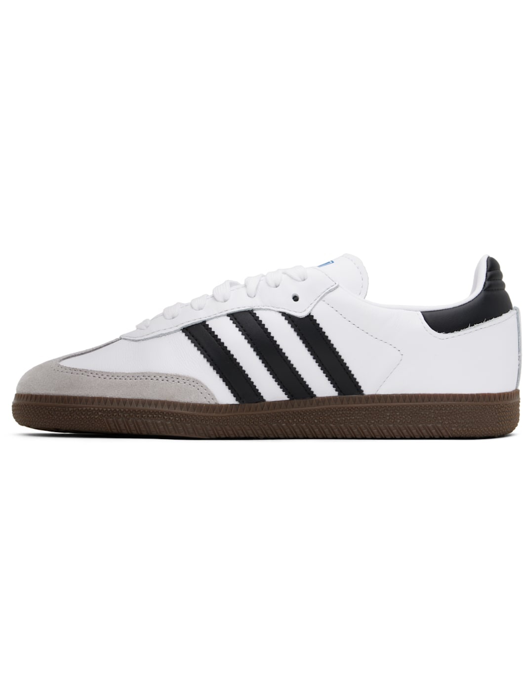 White & Black Samba OG Sneakers - 3