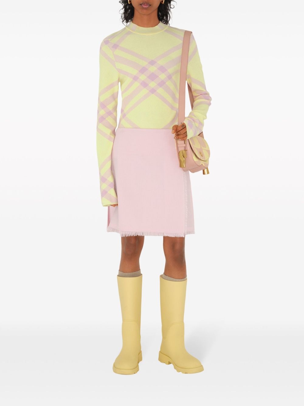 buckle-fastening wool kilt - 2