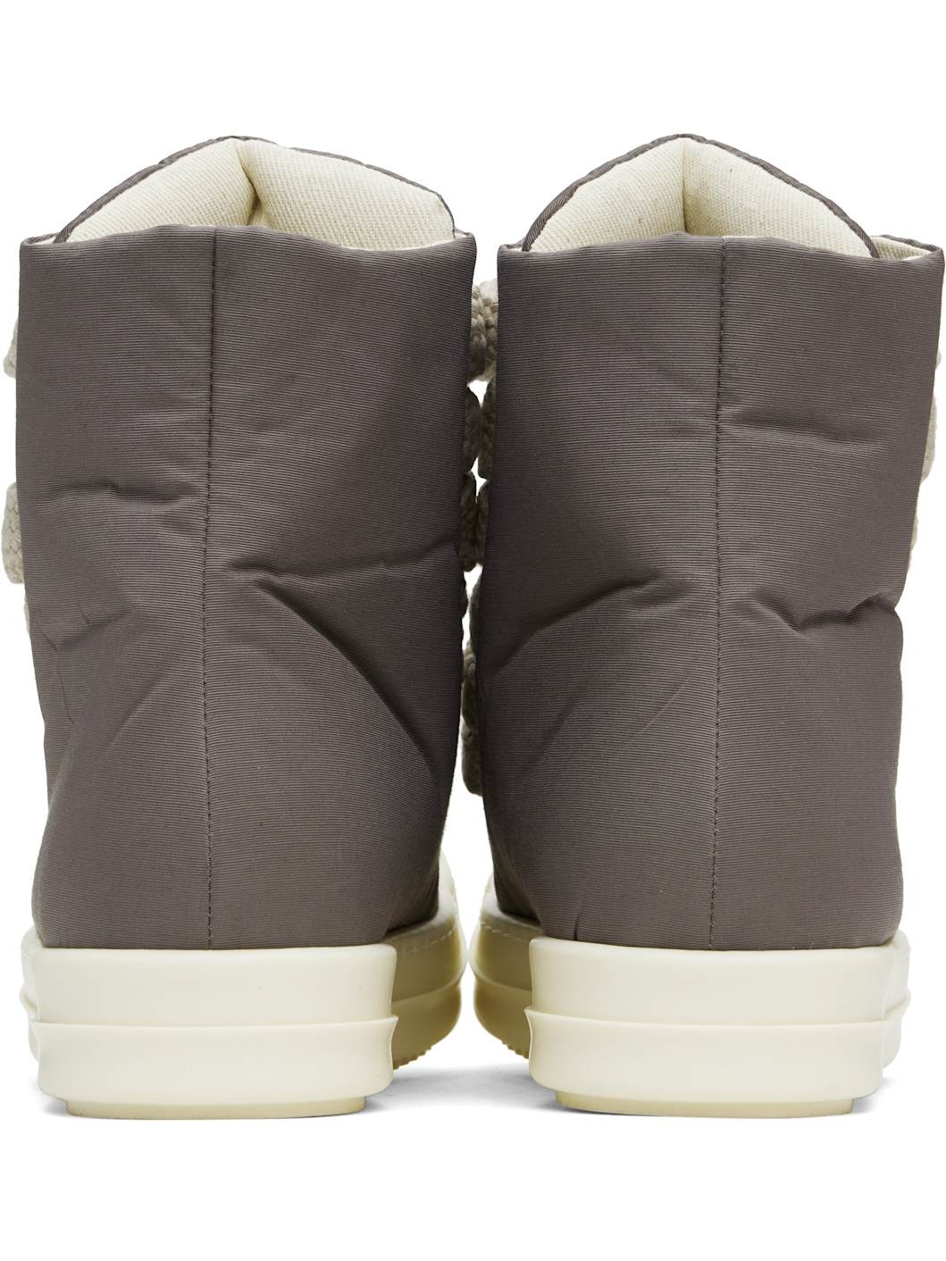 Gray Hollywood Jumbo Lace Puffer Sneaks Sneakers - 2