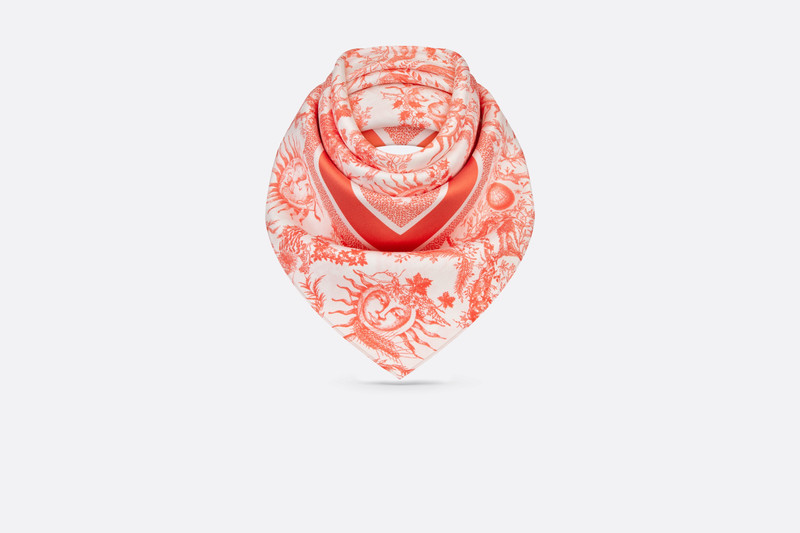 Dior Dioriviera Toile de Jouy Soleil 70 Square Scarf outlook