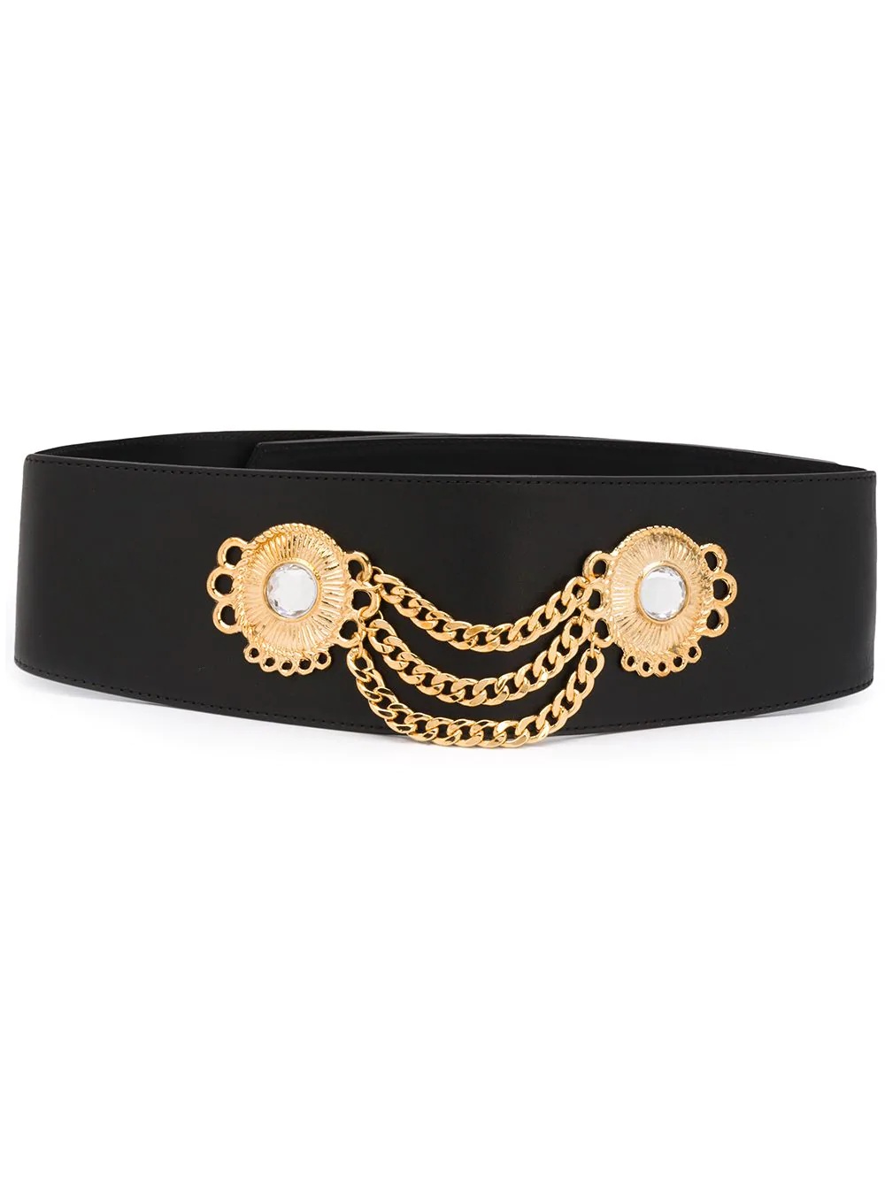 embellished-chain belt - 1