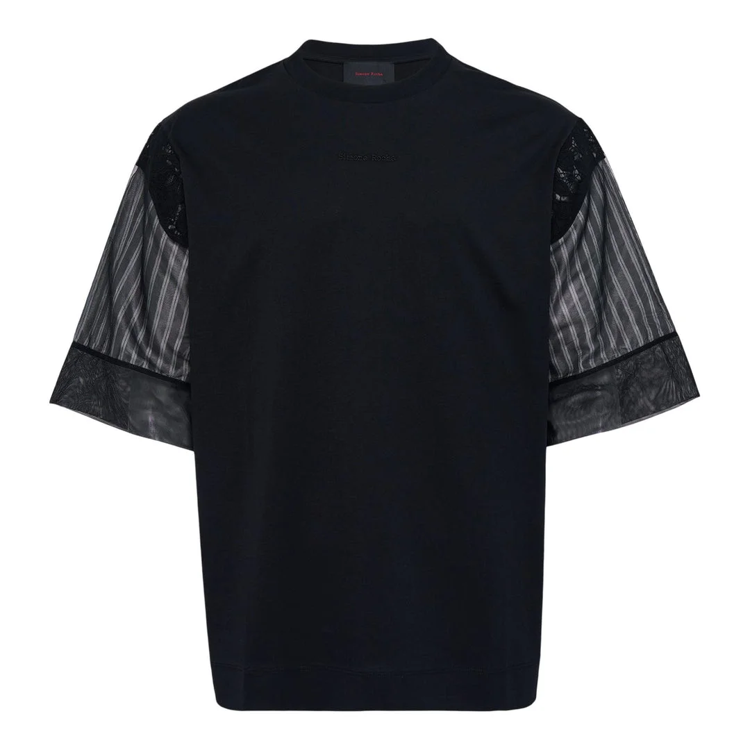 Trapped Lace Patchwork T-Shirt - 1
