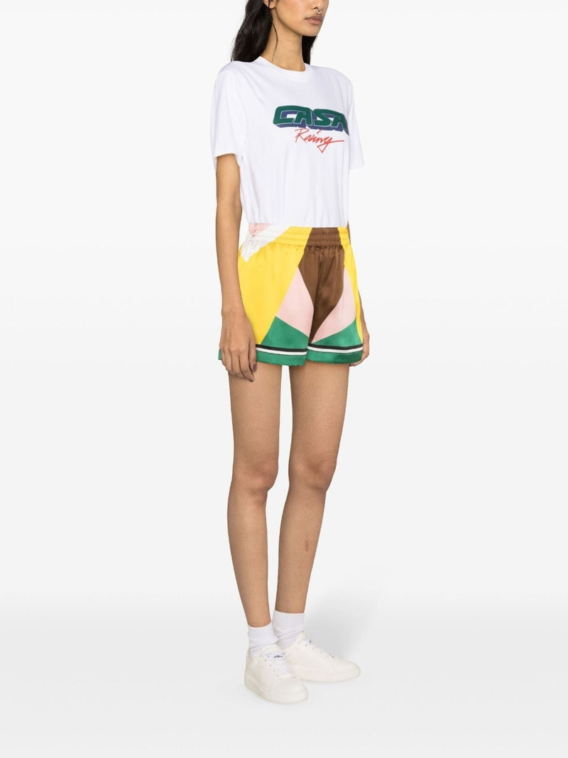 Geometric Casa Sport silk shorts 3