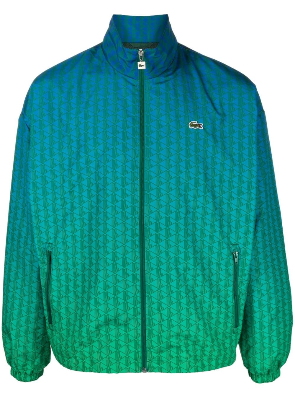 monogram-print ombrÃ© sportsuit jacket - 1