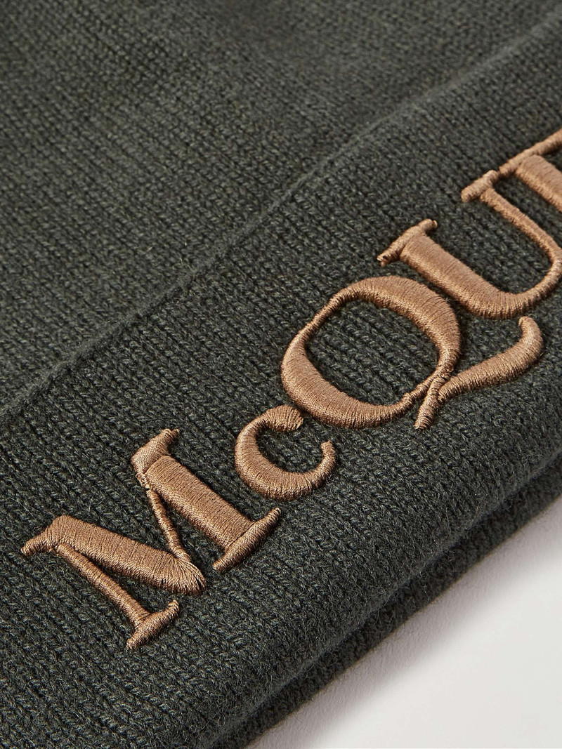Logo-Embroidered Wool and Cashmere-Blend Beanie 3
