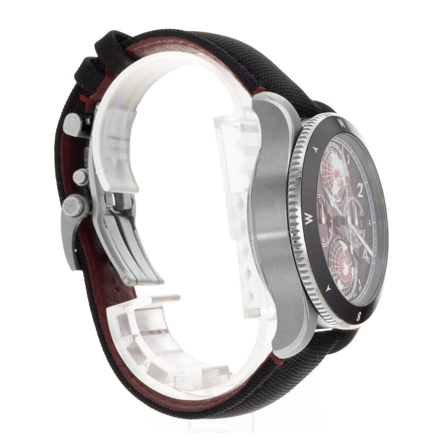 Pre-owned Montblanc 1858 Chronograph Automatic Red Dial Men's Watch 132303 - 7