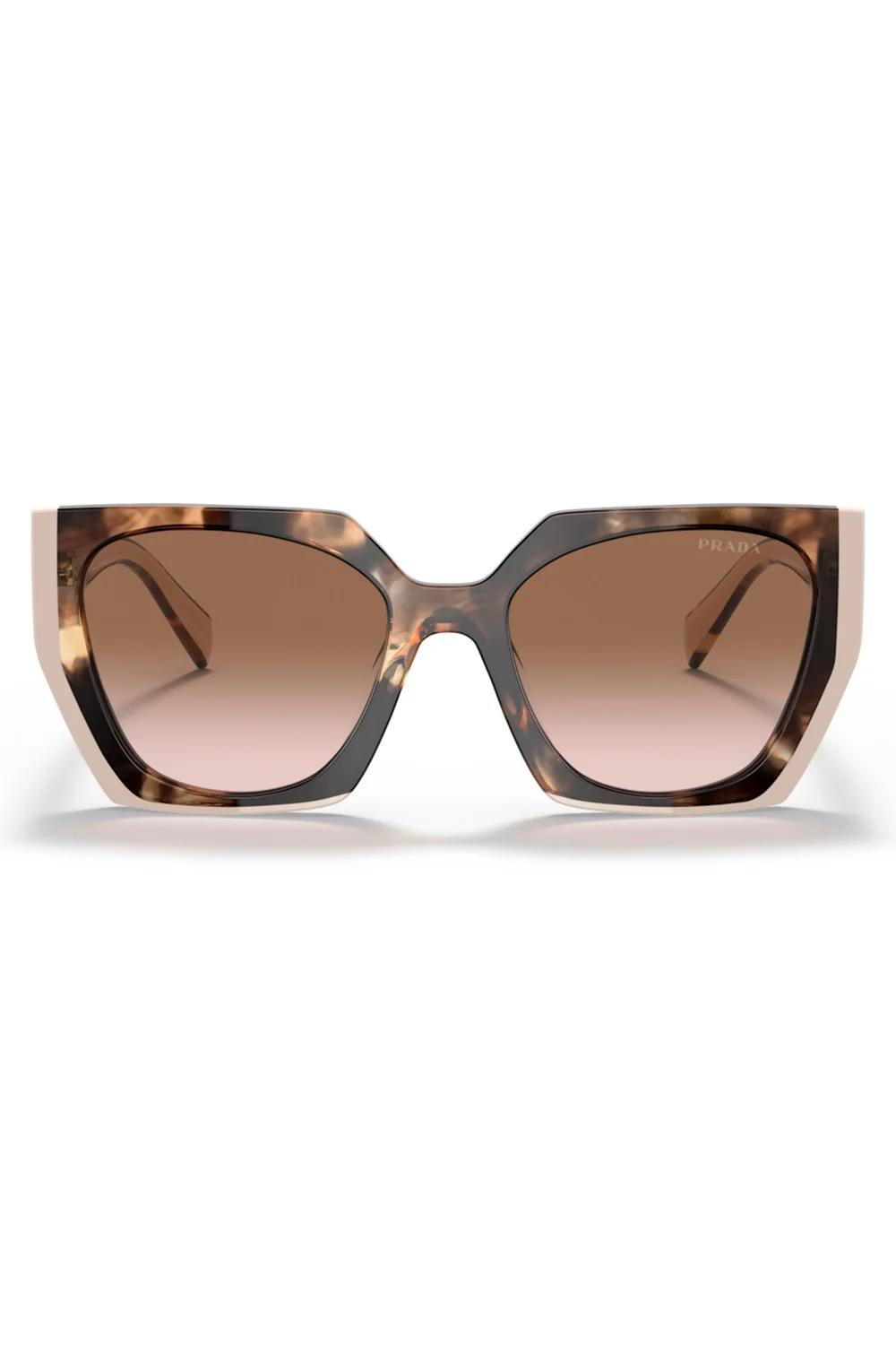 Gradient Rectangular Sunglasses - Tortoise Caramel - 1