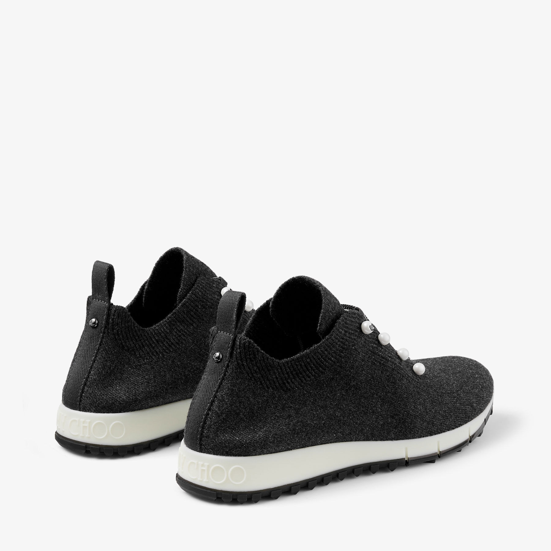 Veles
Black Cashmere Knit Trainers - 7