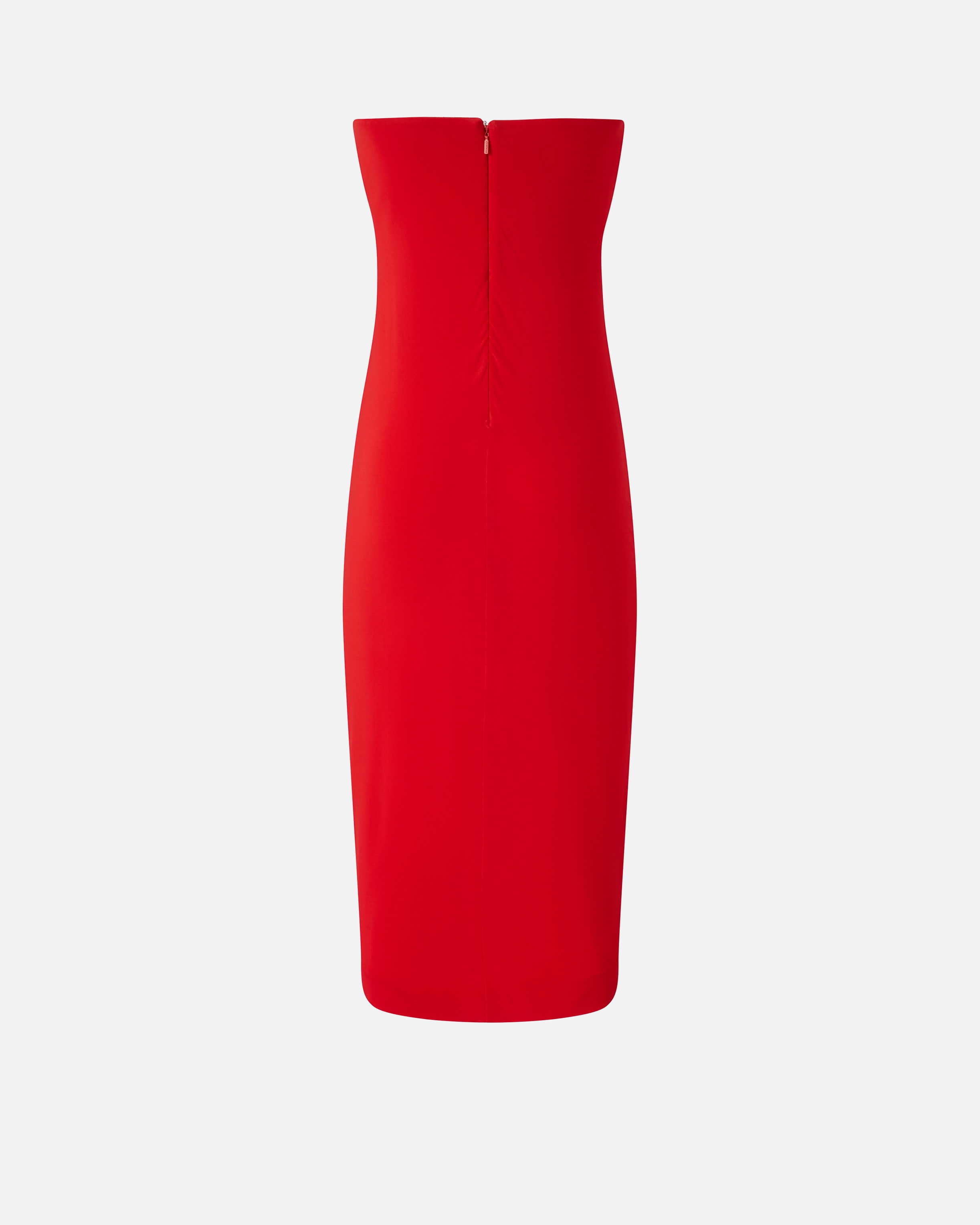 EVENING MIDI DRESS WITH CONTOURED NECKLINE - 6