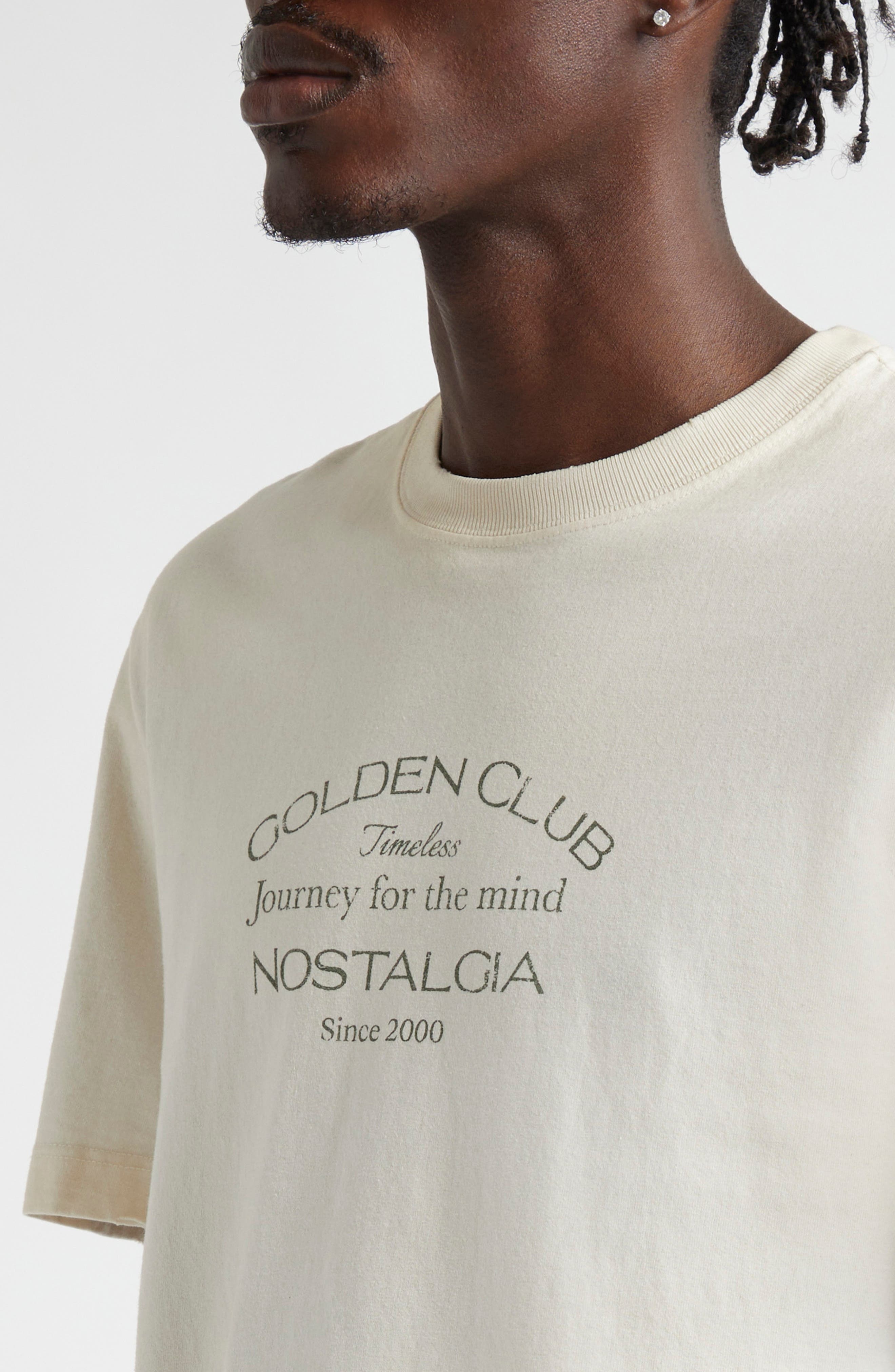 Golden Goose Journey Logo Graphic T-Shirt in Heritage White/Black at Nordstrom - 5