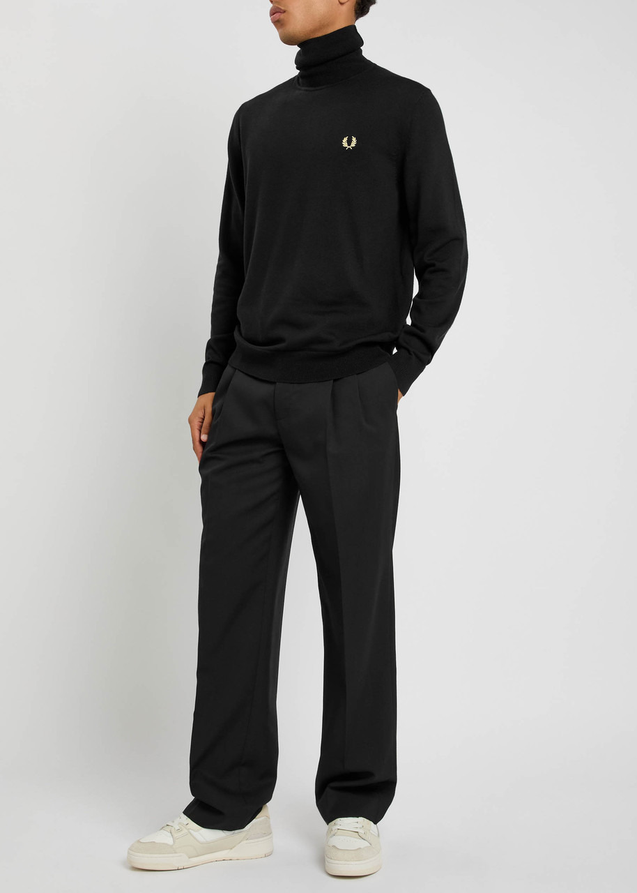 Fred Perry Logo-embroidered Wool-blend Jumper - 4